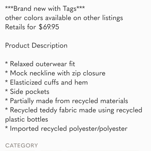 Victorias secret PINK full teddy zip up merlot - Picture 3 of 3